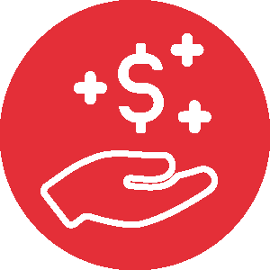 Hand with Money Icon